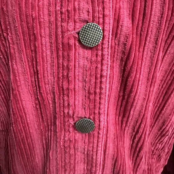 CAbi Raspberry Pink Corduroy Button-Front Jacket - Picture 3 of 11
